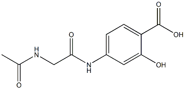 4-{[(acetylamino)acetyl]amino}-2-hydroxybenzoic acid