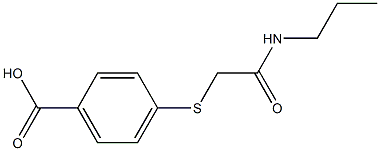  4-{[(propylcarbamoyl)methyl]sulfanyl}benzoic acid
