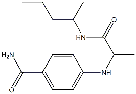 4-{[1-(pentan-2-ylcarbamoyl)ethyl]amino}benzamide