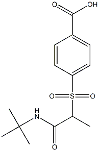 4-{[1-(tert-butylcarbamoyl)ethane]sulfonyl}benzoic acid|