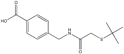 4-{[2-(tert-butylsulfanyl)acetamido]methyl}benzoic acid Struktur