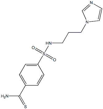 4-{[3-(1H-imidazol-1-yl)propyl]sulfamoyl}benzene-1-carbothioamide Structure