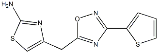  4-{[3-(thiophen-2-yl)-1,2,4-oxadiazol-5-yl]methyl}-1,3-thiazol-2-amine