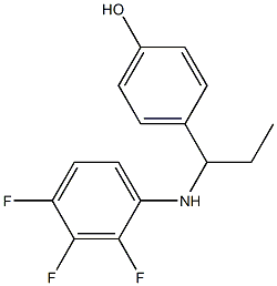 4-{1-[(2,3,4-trifluorophenyl)amino]propyl}phenol|