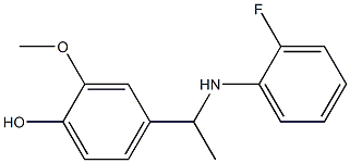 4-{1-[(2-fluorophenyl)amino]ethyl}-2-methoxyphenol