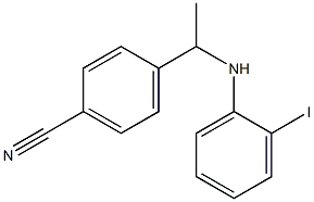 4-{1-[(2-iodophenyl)amino]ethyl}benzonitrile Struktur