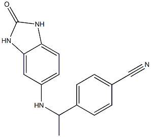 4-{1-[(2-oxo-2,3-dihydro-1H-1,3-benzodiazol-5-yl)amino]ethyl}benzonitrile