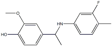 4-{1-[(3-fluoro-4-methylphenyl)amino]ethyl}-2-methoxyphenol