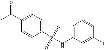 4-acetyl-N-(3-iodophenyl)benzene-1-sulfonamide