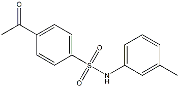 4-acetyl-N-(3-methylphenyl)benzene-1-sulfonamide