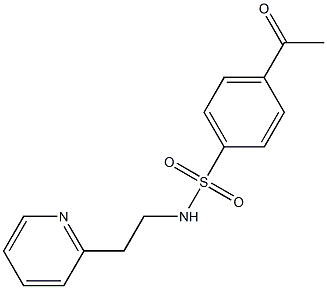 4-acetyl-N-[2-(pyridin-2-yl)ethyl]benzene-1-sulfonamide