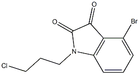 4-bromo-1-(3-chloropropyl)-2,3-dihydro-1H-indole-2,3-dione Structure