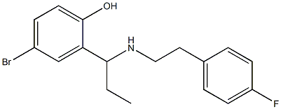  4-bromo-2-(1-{[2-(4-fluorophenyl)ethyl]amino}propyl)phenol