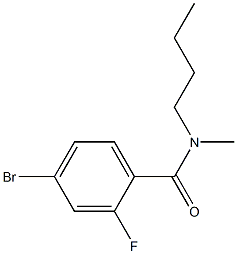 4-bromo-N-butyl-2-fluoro-N-methylbenzamide Structure