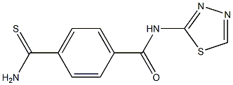4-carbamothioyl-N-(1,3,4-thiadiazol-2-yl)benzamide Structure