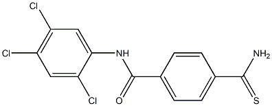 4-carbamothioyl-N-(2,4,5-trichlorophenyl)benzamide Structure