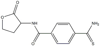 4-carbamothioyl-N-(2-oxooxolan-3-yl)benzamide Struktur