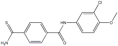 4-carbamothioyl-N-(3-chloro-4-methoxyphenyl)benzamide