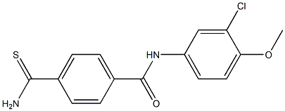  4-carbamothioyl-N-(3-chloro-4-methoxyphenyl)benzamide
