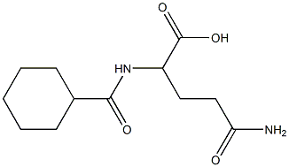 4-carbamoyl-2-(cyclohexylformamido)butanoic acid Structure