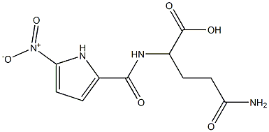 4-carbamoyl-2-[(5-nitro-1H-pyrrol-2-yl)formamido]butanoic acid Structure