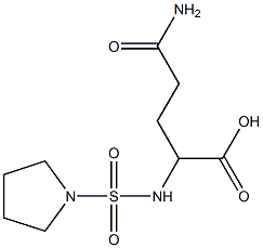 4-carbamoyl-2-[(pyrrolidine-1-sulfonyl)amino]butanoic acid Structure