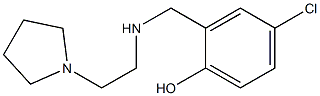 4-chloro-2-({[2-(pyrrolidin-1-yl)ethyl]amino}methyl)phenol Struktur