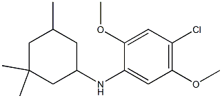  4-chloro-2,5-dimethoxy-N-(3,3,5-trimethylcyclohexyl)aniline
