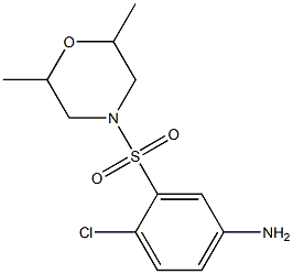  4-chloro-3-[(2,6-dimethylmorpholine-4-)sulfonyl]aniline