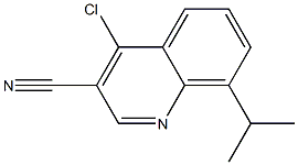 4-chloro-8-(propan-2-yl)quinoline-3-carbonitrile Structure