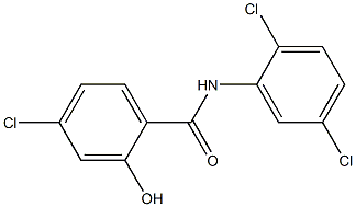 4-chloro-N-(2,5-dichlorophenyl)-2-hydroxybenzamide Struktur