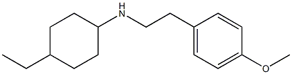 4-ethyl-N-[2-(4-methoxyphenyl)ethyl]cyclohexan-1-amine Structure