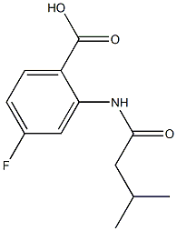 4-fluoro-2-[(3-methylbutanoyl)amino]benzoic acid Structure