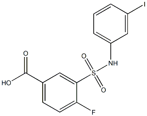4-fluoro-3-[(3-iodophenyl)sulfamoyl]benzoic acid|