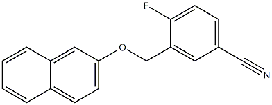 4-fluoro-3-[(naphthalen-2-yloxy)methyl]benzonitrile