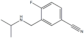 4-fluoro-3-[(propan-2-ylamino)methyl]benzonitrile 化学構造式