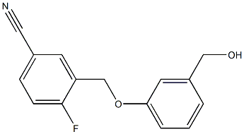 4-fluoro-3-[3-(hydroxymethyl)phenoxymethyl]benzonitrile|