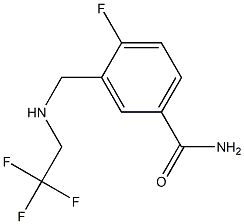 4-fluoro-3-{[(2,2,2-trifluoroethyl)amino]methyl}benzamide Structure