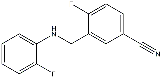4-fluoro-3-{[(2-fluorophenyl)amino]methyl}benzonitrile Structure