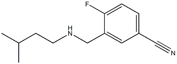 4-fluoro-3-{[(3-methylbutyl)amino]methyl}benzonitrile Structure