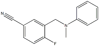 4-fluoro-3-{[methyl(phenyl)amino]methyl}benzonitrile
