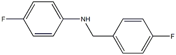 4-fluoro-N-[(4-fluorophenyl)methyl]aniline Struktur