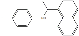 4-fluoro-N-[1-(naphthalen-1-yl)ethyl]aniline Struktur
