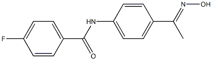 4-fluoro-N-{4-[(1E)-N-hydroxyethanimidoyl]phenyl}benzamide