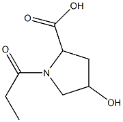 4-hydroxy-1-propionylpyrrolidine-2-carboxylic acid