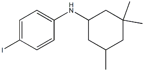 4-iodo-N-(3,3,5-trimethylcyclohexyl)aniline 结构式