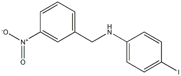 4-iodo-N-[(3-nitrophenyl)methyl]aniline Struktur