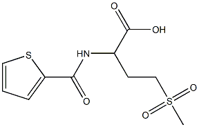 4-methanesulfonyl-2-(thiophen-2-ylformamido)butanoic acid Struktur