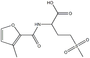 4-methanesulfonyl-2-[(3-methylfuran-2-yl)formamido]butanoic acid|