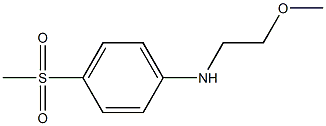 4-methanesulfonyl-N-(2-methoxyethyl)aniline 结构式